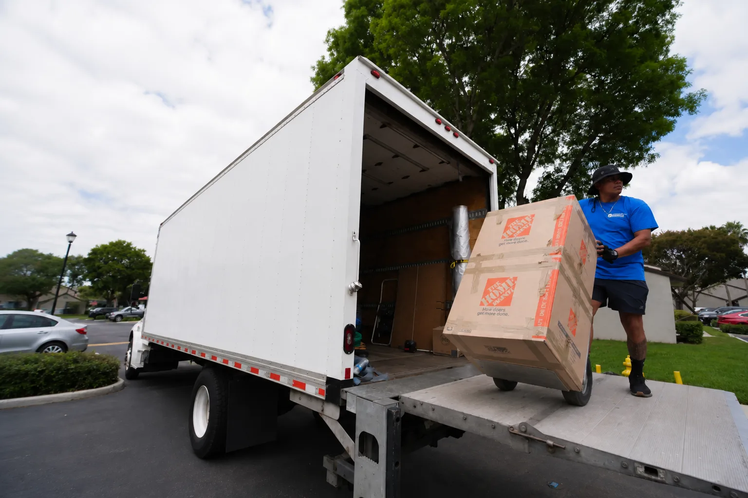 Halifax Professional Movers crew loading boxes into a moving truck